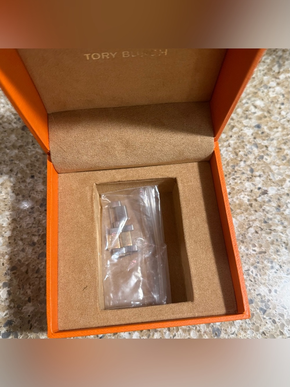 Tory Burch Collins TBW1254 Two-Tone Chronograph Watch Gold Silver w/ Box - Picture 8 of 9